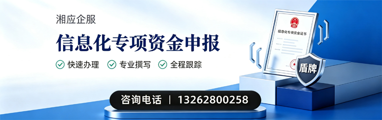 南昌信息化专项资金申报服务