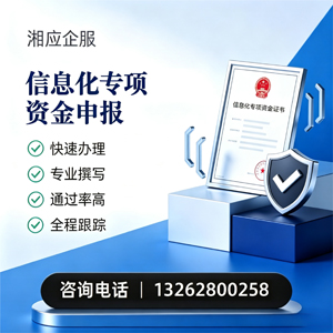 南昌信息化专项资金申报服务