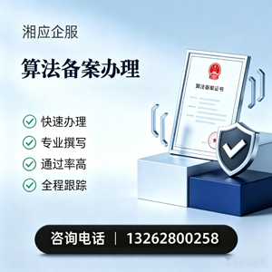 南昌算法备案申报服务